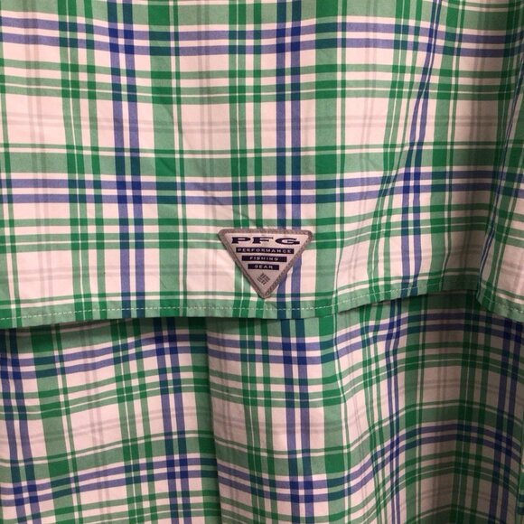 Columbia PFG Shirt Men’s 3X Big Blue Fishing Omni Shade Vented Super Bahama - Picture 6 of 11
